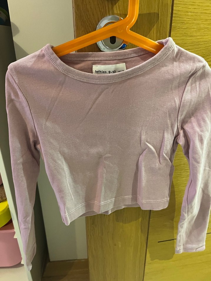 İki adet kız Çocuk için  Uzun Kollu krop Tişört - Görsel 3