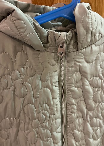 Yeşil  Kapüşonlu Kız Montu - Görsel 2