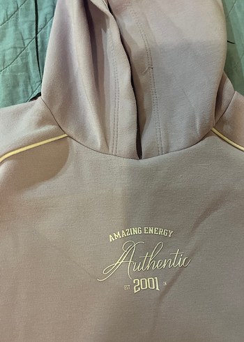 Lila renk kız çocuk modal kumaş sweatshirt - Görsel 2