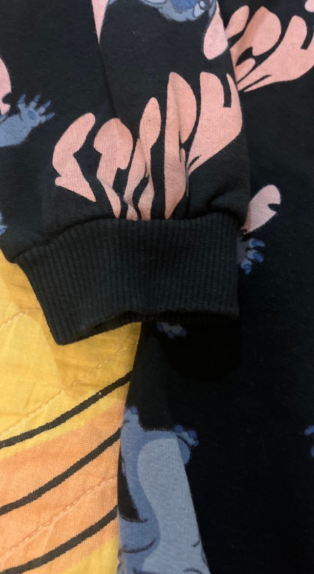 Kız Çocuk Siyah Baskılı Tişört - Görsel 4