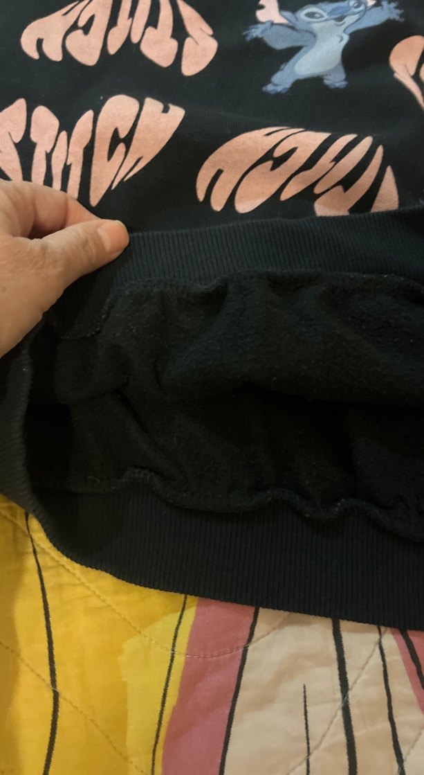 Kız Çocuk Siyah Baskılı Tişört - Görsel 5