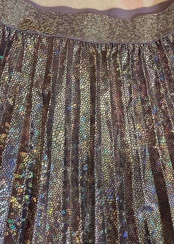 Parlak Desenli Kız Çocuk üst ve etek ikili takım - Görsel 5