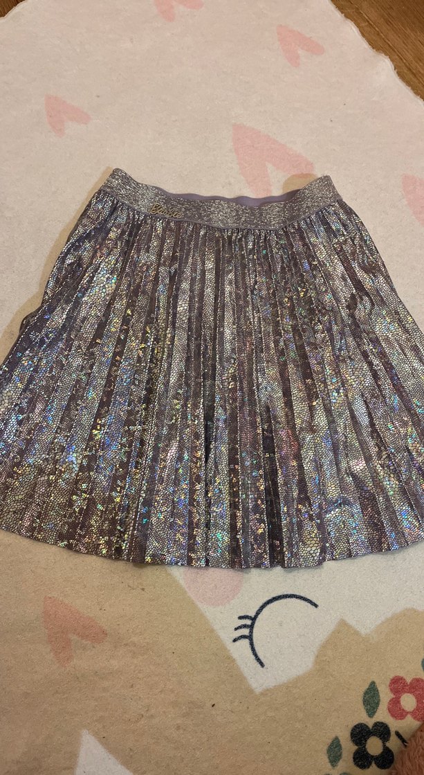 Parlak Desenli Kız Çocuk üst ve etek ikili takım - Görsel 3