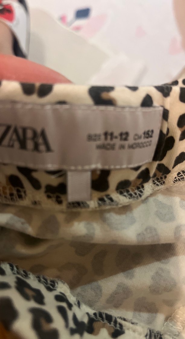 Kız Çocuk Leopar Desenli Elastik Tayt - Görsel 2