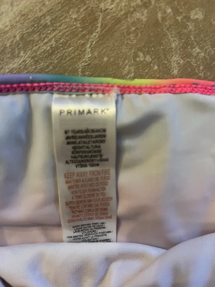 Kız Çocuk Renkli At Desenli Askılı Mayo Üstü ve altı - Görsel 4