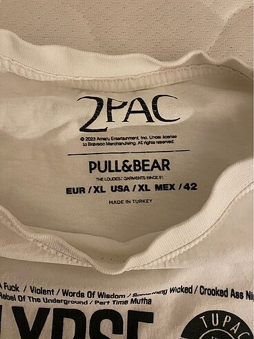 Pull and Bear pull and bear tupac tisort