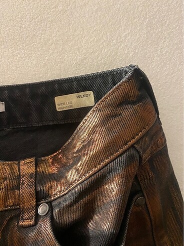xs Beden oxxo parlak wide leg pantolon