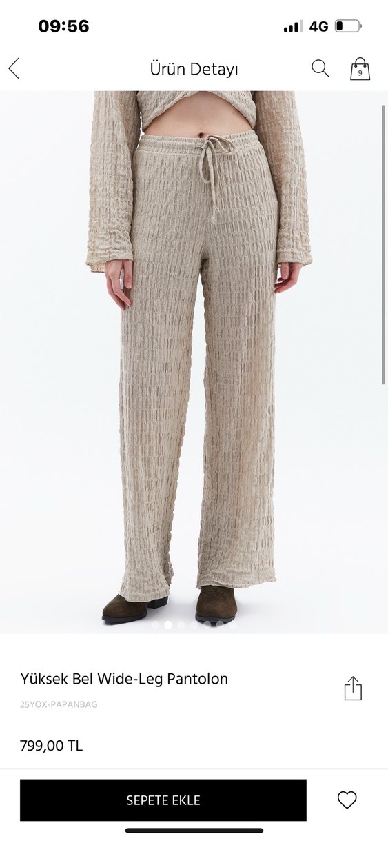 oxxo gofre kumas pantolon - Görsel 4