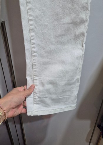 LC Waikiki Beyaz Regular Fit Kadın Kot Pantolon