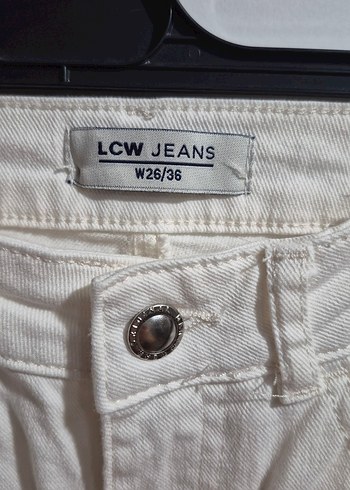 38 Beden Beyaz Regular Fit Kadın Kot Pantolon