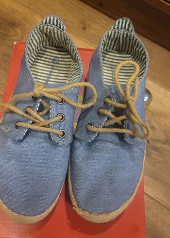  Beden Renk Düğmeli Mavi Denim Erkek Espadril