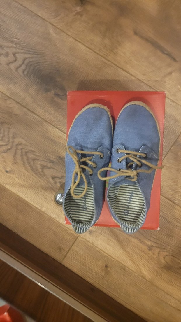 Düğmeli Mavi Denim Erkek Espadril - Görsel 2