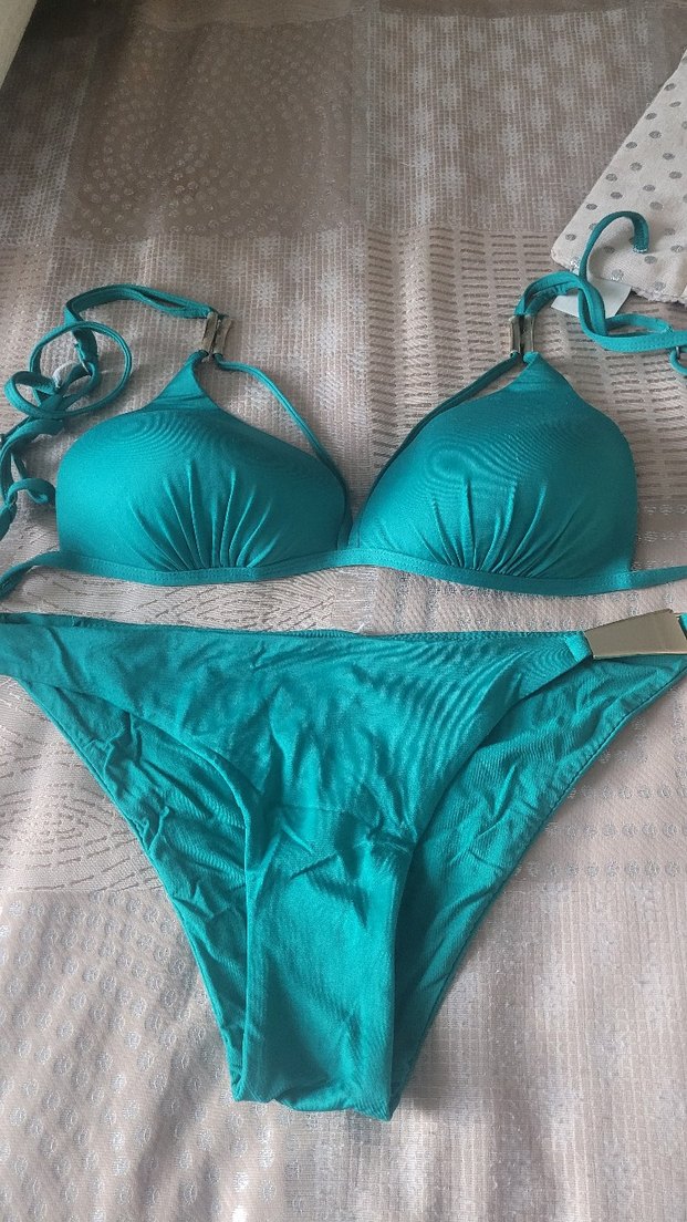 Parlak Turkuaz Kadın Bikini Takımı - Görsel 2