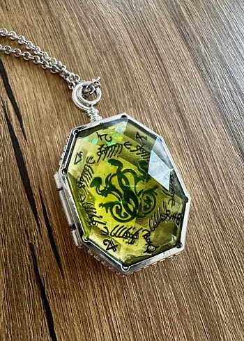  Beden yeşil Renk Harry Potter Kolye