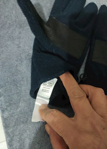 Gri Kadın Polar Eldivenler Velcro - Görsel 5