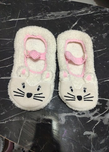 Kızlar için Pembe Nakışlı Sıcak Terlik 40 - Görsel 2