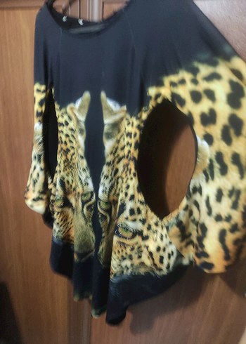 Leopar Desenli Kahverengi Kedi Giysisi - Görsel 9