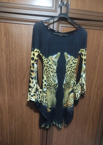 Leopar Desenli Kahverengi Kedi Giysisi - Görsel 6