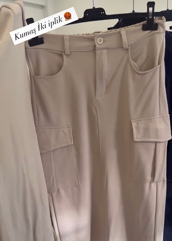 Bej Kadın Ofis Takımı Notch Yaka - Görsel 4