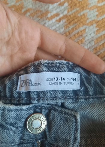 Mavi Bol Kesim Kadın Kot Pantolon - Görsel 3