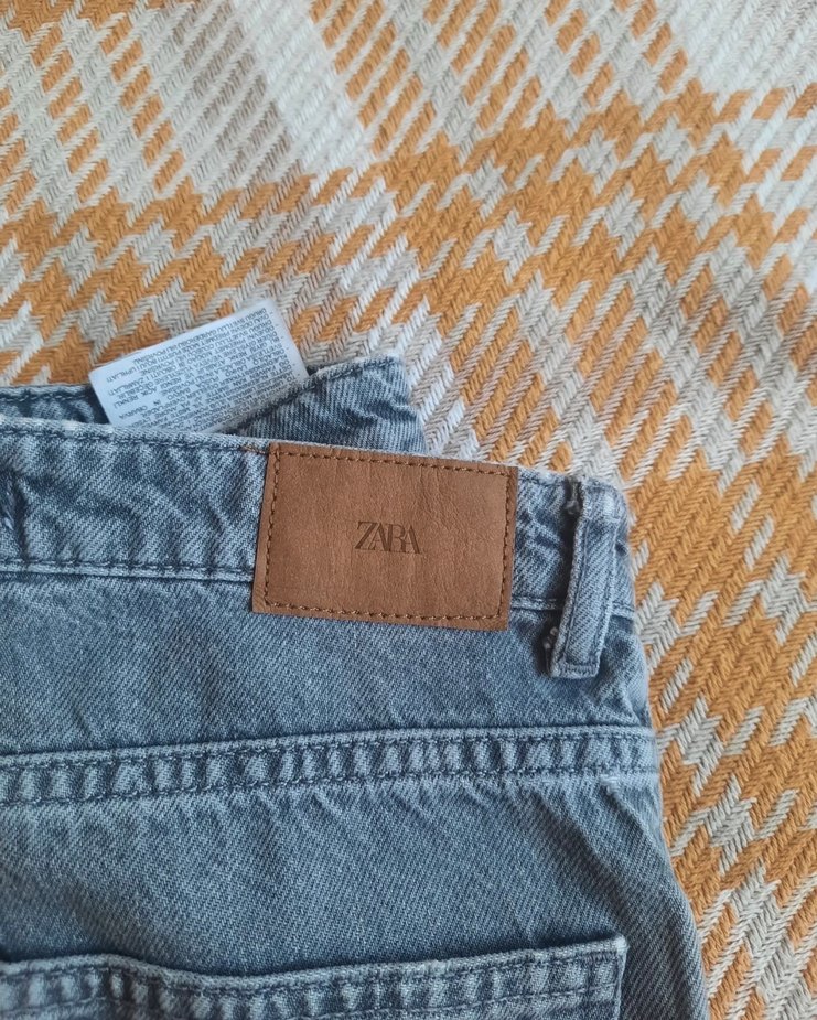 Mavi Bol Kesim Kadın Kot Pantolon - Görsel 2