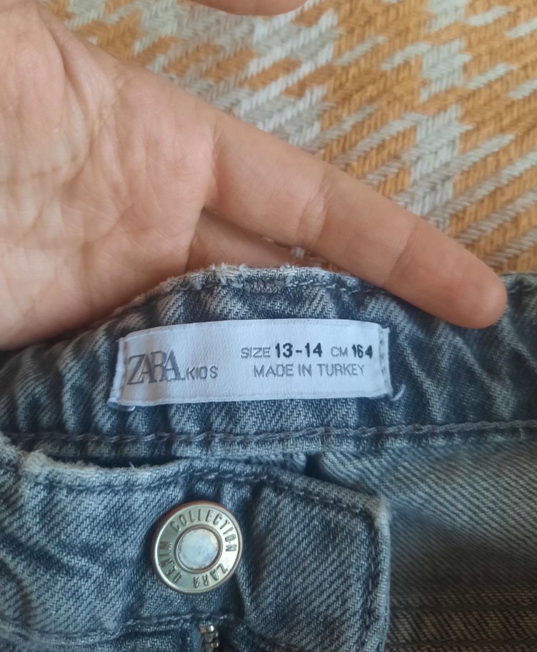 Mavi Bol Kesim Kadın Kot Pantolon - Görsel 3