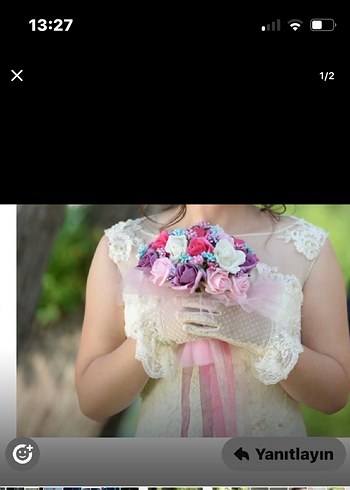 Beyaz Strapsız Denizkızı Gelinlik - Görsel 2