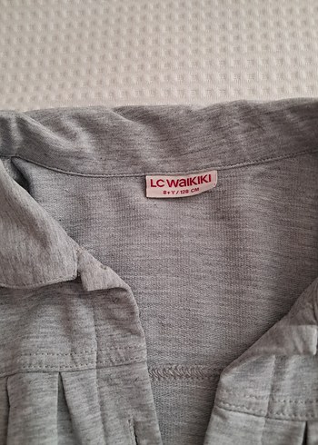 LC Waikiki Gri Düğmeli Kız Hırka