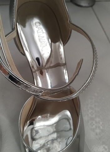 Catwalk gümüş aynalı ayakkabı - Görsel 7