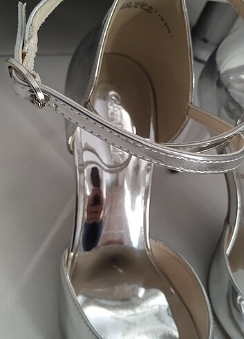 Catwalk gümüş aynalı ayakkabı - Görsel 8