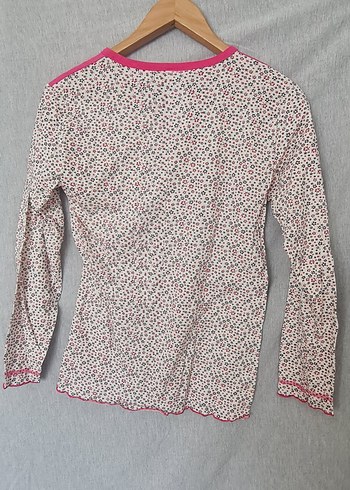 s Beden Pembe V Yaka Uzun Kollu pijama takımı