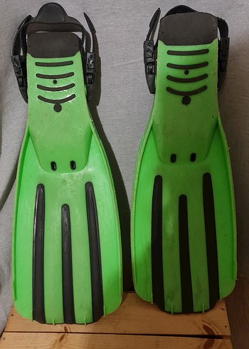 TUSA Yeşil Lastik Spor Tüplü Dalış Paleti - Görsel 3