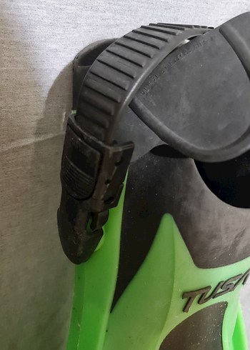 TUSA Yeşil Lastik Spor Tüplü Dalış Paleti - Görsel 2