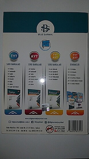 Tyt Matematik Bilgi Sarmal yayınları