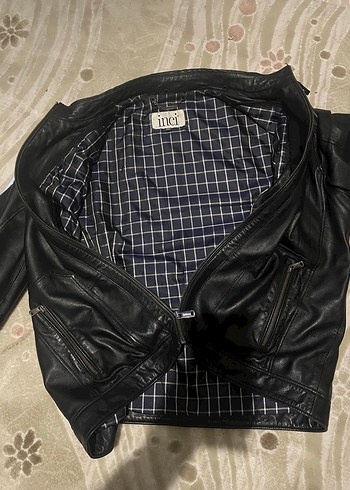 Siyah Deri Erkek Ceket - Görsel 7
