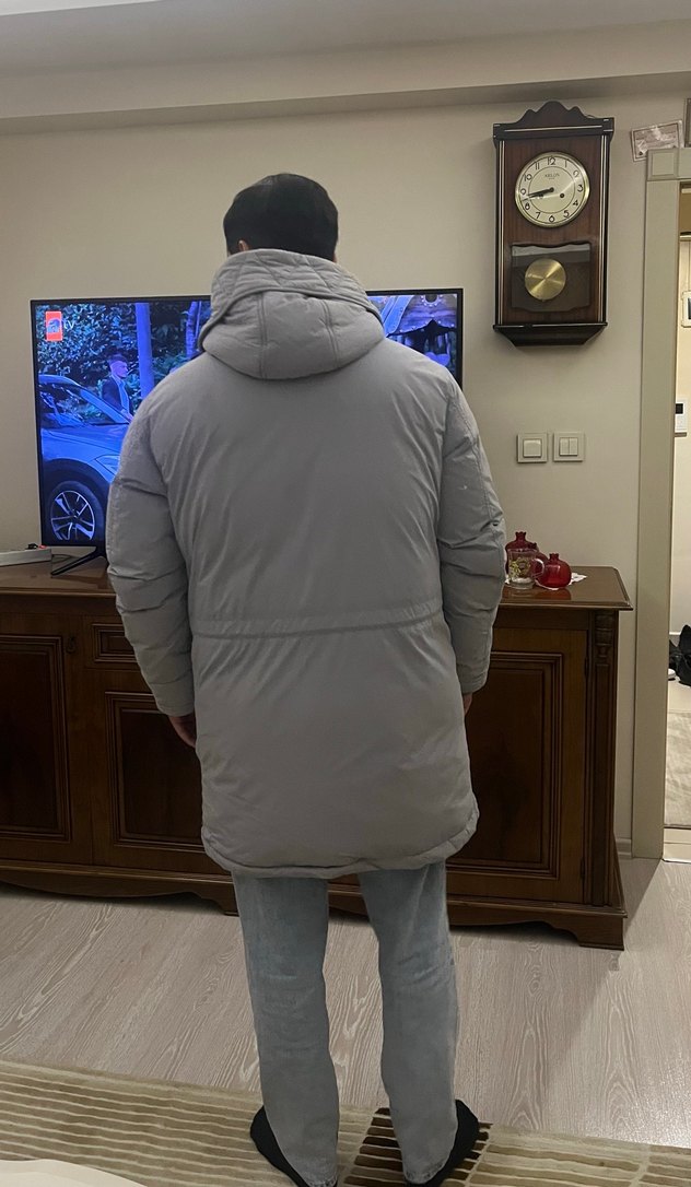 Zara kaz tüyü kaban - Görsel 2