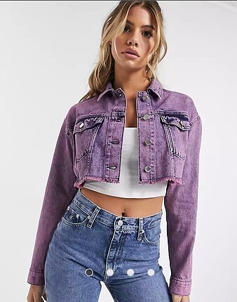 Crop kot ceket