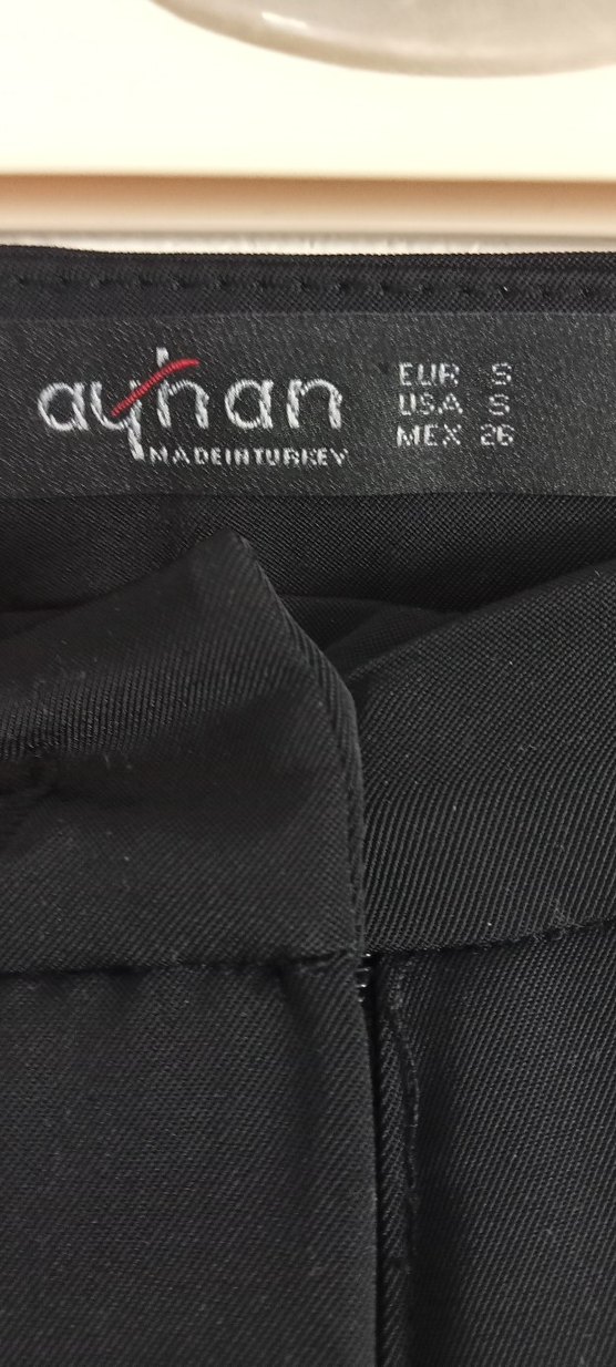 Siyah  Kumaş bayan Pantolon 36 beden - Görsel 3