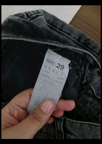 l Beden Gri Rahat Kesim Midi Kot Pantolon