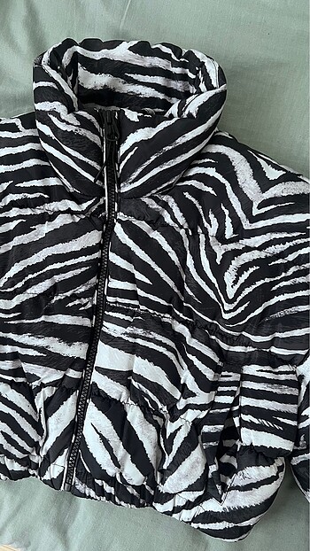 Bershka Bershka zebra desenli mont