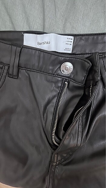 Bershka Bershka deri pantolon