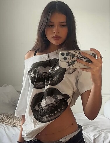 Diğer Y2k baskılı tshirt