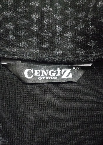 Düğmeli Siyah Midi Büyük Beden Ceket - Görsel 11