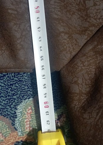 Kahverengi Uzun Deri Kadın Kaban - Görsel 12