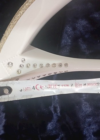 Beyaz Payetli Kadın Topuklu Abiye Terlik - Görsel 8