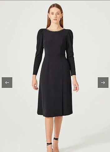 Adil ışık marka yakası taslı abiye  - Görsel 6