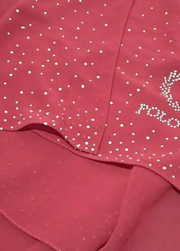 Polo İst marka taşlı şifon şal - Görsel 3