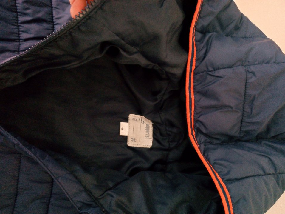 Erkek Çocuk Lacivert Kapüşonlu Fermuarlı Mont - Görsel 3