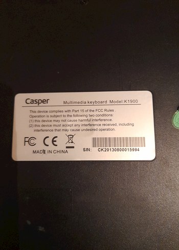 Gri Casper Kablolu Klavye - Görsel 4