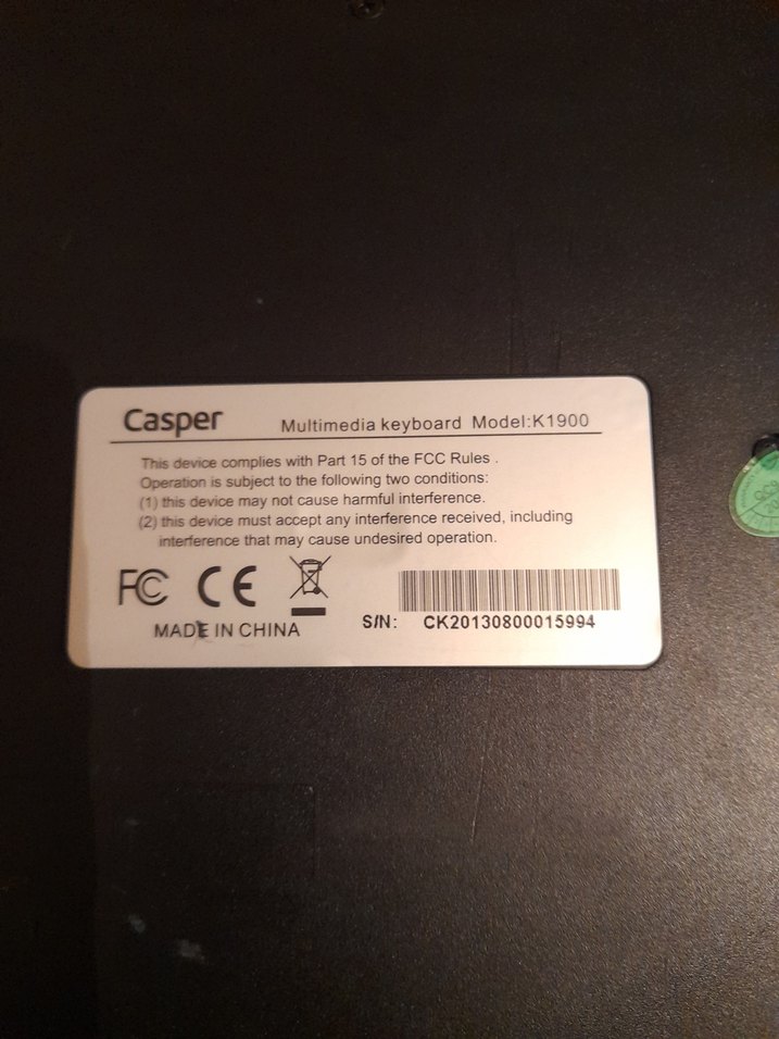 Gri Casper Kablolu Klavye - Görsel 4